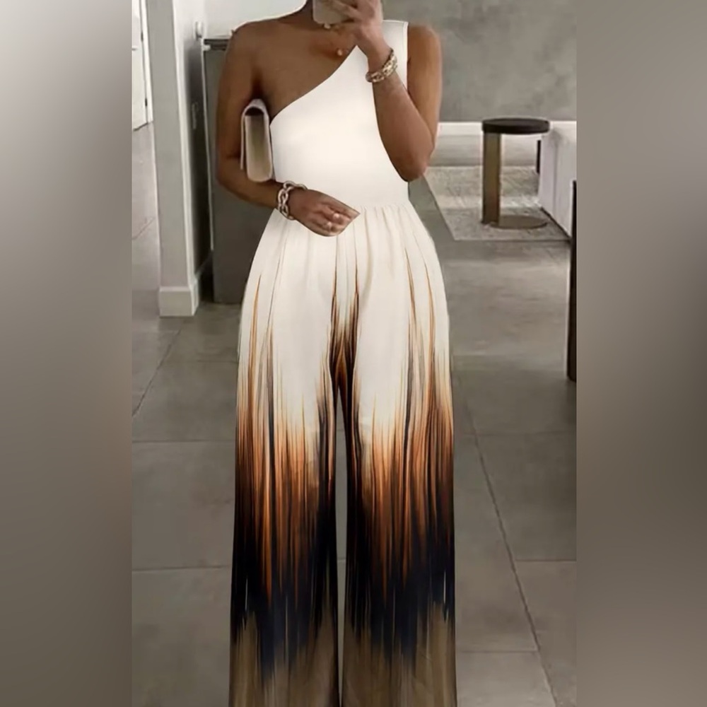 One Shoulder Jumpsuit